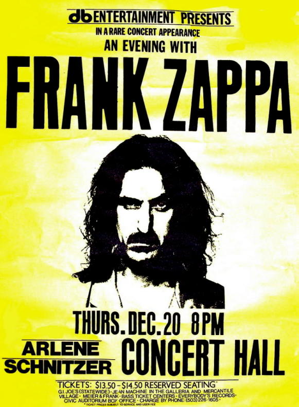 20/12/1984Arlene Schnitzer Concert Hall, Portland, OR